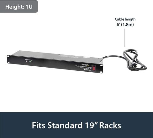 StarTech Wall Mount Rack with Shelf and Power Strip for Networking Equipment (8U) in Saudi Arabia
