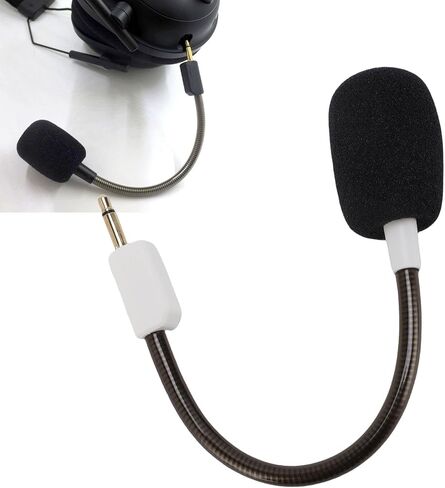 Detachable Replacement Noise Cancelling Microphone for BlackShark V2 Gaming Headset - Lossless Sound Quality for Gamers (White) in Saudi Arabia