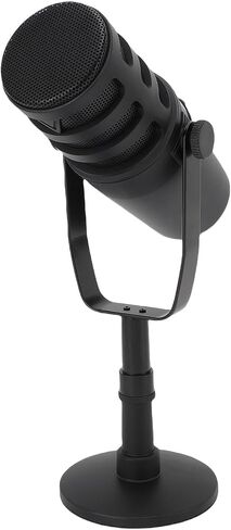 USB Condenser Microphone High Sensitivity, Wired PC Mic Gaming Streaming Podcast, Lightweight Portable USB Microphone, Black in Saudi Arabia