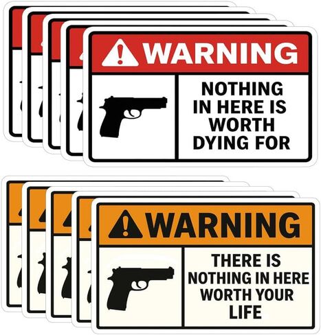 10Pcs(5In) Nothing in Here is Worth Dying for Sticker - There is Nothing in Here Worth Your Life Bumper Sticker in Saudi Arabia
