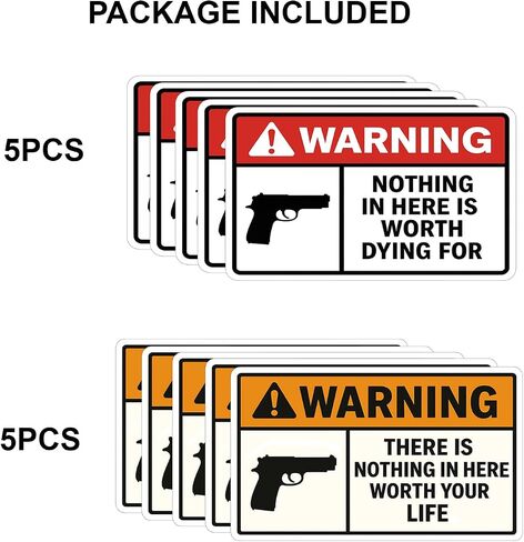 10Pcs(5In) Nothing in Here is Worth Dying for Sticker - There is Nothing in Here Worth Your Life Bumper Sticker in Saudi Arabia
