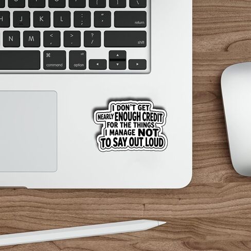 3 Pack 3 Inch I Don't Get Nearly Enough Credit Stickers, Sarcastic Funny Quote Vinyl Decals for Laptops, Water Bottles, Tumblers, Office Decor, Hard Hats in Saudi Arabia