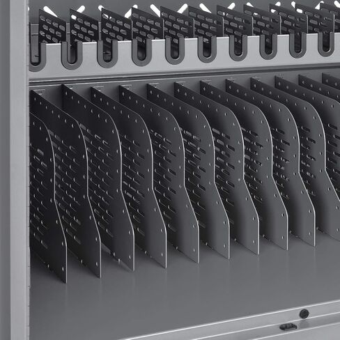 Global Industrial Charging Cabinet for Chromebooks Laptops and iPad Tablets, 16-Device, Gray, Assembled in Saudi Arabia
