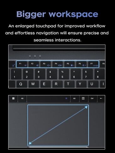 ACEMAGIC 15.6 inch Laptop, 2026 Laptop, 16GB RAM 512GB SSD, Ιntel N150 Processor(Up to 3.6GHz), Laptop Computer, Full HD IPS Display, Win 11 Pro – for Business & Students, Multitasking in Saudi Arabia