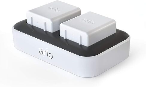 Arlo VMA5400C Accessory Dual Charging Station, Charge Up to Two Batteries, Compatible with Arlo Ultra and Pro3 Only, (Official) in Saudi Arabia