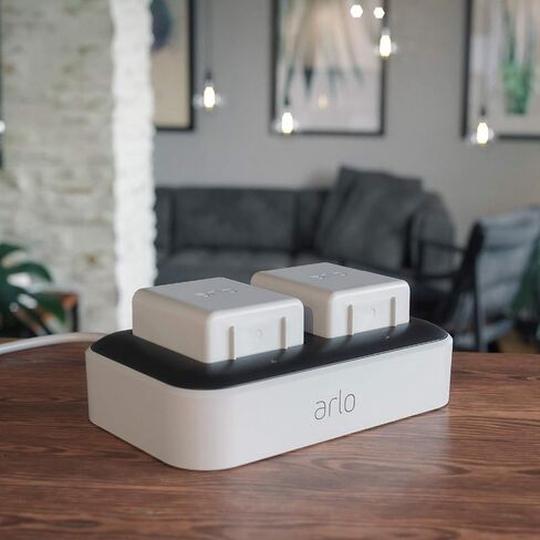 Arlo VMA5400C Accessory Dual Charging Station, Charge Up to Two Batteries, Compatible with Arlo Ultra and Pro3 Only, (Official) in Saudi Arabia