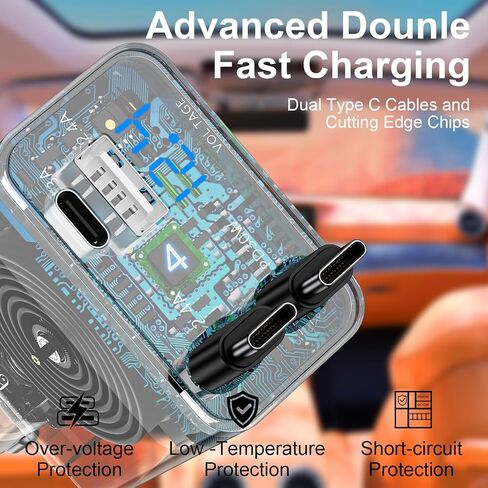 Retractable Car Phone Charger USB C Car Plug for Samsung S26 Ultra S26 Plus in Saudi Arabia