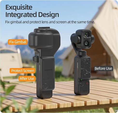 Gimbal Screen Protective Cover for DJI Osmo Pocket 4 Pro, Pocket 4P Hard Lens Cap Gimbal Screen Protector Guard Accessories in Saudi Arabia