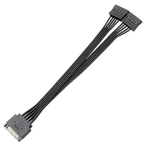15Pin Power Adapter Line 15 Pin Male to 2X Female Power Extension Cable Connectors in Saudi Arabia