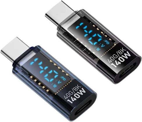 USB C Adapter with Transparent Shell PD Chip 140W 40Gbps 8K/60Hz in Saudi Arabia
