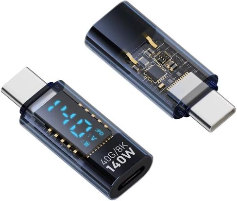 USB C Adapter with Transparent Shell PD Chip 140W 40Gbps 8K/60Hz in Saudi Arabia