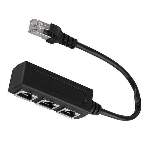 MAVIS LAVEN RJ45 Ethernet Splitter, 1 Male to 3 Female Port Connector Adapter for Network Cable Extension in Saudi Arabia