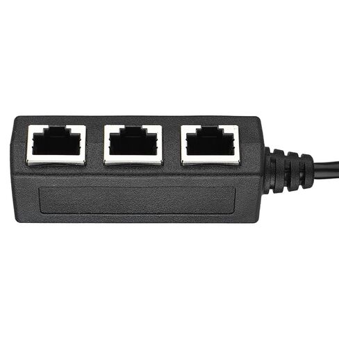 MAVIS LAVEN RJ45 Ethernet Splitter, 1 Male to 3 Female Port Connector Adapter for Network Cable Extension in Saudi Arabia