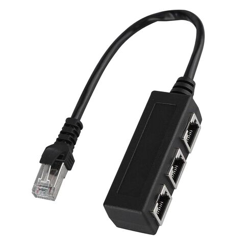 MAVIS LAVEN RJ45 Ethernet Splitter, 1 Male to 3 Female Port Connector Adapter for Network Cable Extension in Saudi Arabia