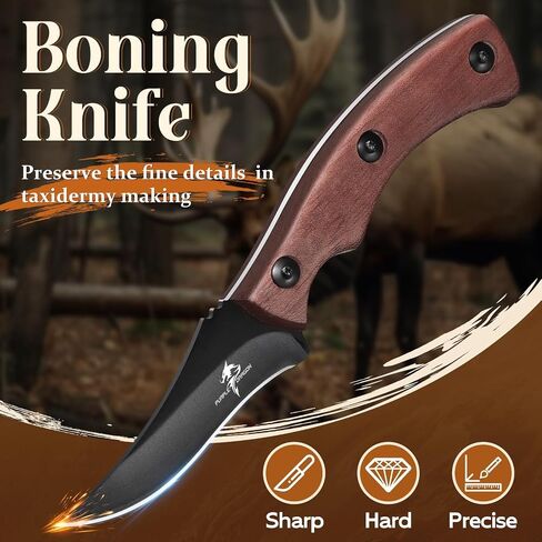 Purple Dragon Fixed Blade Deer Skinning Hunting Knife Set with Sheath in Saudi Arabia