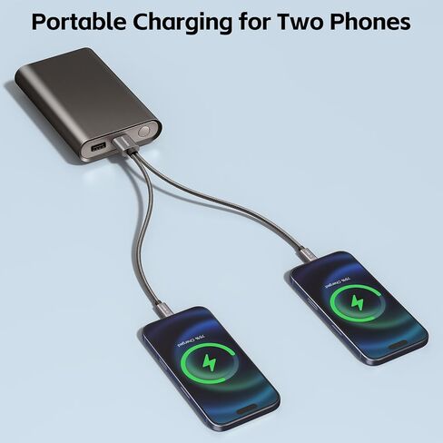 موزع USB إلى USB C من KiWiBiRD، USB A إلى USB C مزدوج لشحن الطاقة in Kuwait