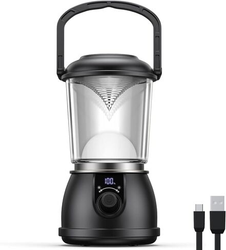 LED Camping Lantern Rechargeable, Up to 336H Running Time Super Tent Light, 15000mAh/1500LM Emergency Light for Hurricane, Power Outages, Home, Hiking, IPX5 Water-Resistant in Saudi Arabia