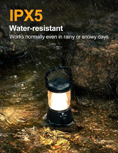 LED Camping Lantern Rechargeable, Up to 336H Running Time Super Tent Light, 15000mAh/1500LM Emergency Light for Hurricane, Power Outages, Home, Hiking, IPX5 Water-Resistant in Saudi Arabia