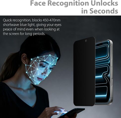 Designed for iPhone 17 Pro Max Privacy Tempered Glass Screen Protector [Military Grade Shatterproof & Longest Durable], Auto Dust-Elimination Installation Box, Bubble Free, HD Clear, Anti-Spy, Easy Installation, 2 Pack in Saudi Arabia