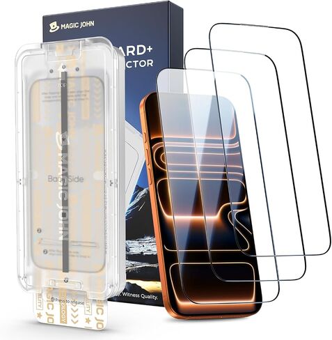 MAGIC JOHN 3rd Gen Upgraded for iPhone 17 Pro Max Screen Protector,3 pack in Saudi Arabia