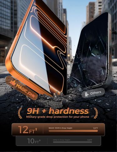 MAGIC JOHN 3rd Gen Upgraded for iPhone 17 Pro Max Screen Protector,3 pack in Saudi Arabia