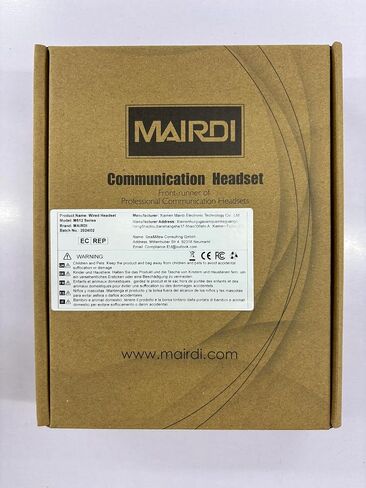MAIRDI Cell Phone Headset with Microphone Noise Canceling, PC Laptop Headset 3.5mm Jack for Office Work, Phone Headset for iPhone Computer Samsung Androids Tablets Skype Teams Video Conference in Saudi Arabia