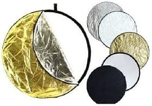 42" 110cm 5 in 1 Photo Round Studio Collapsible Reflector Light Diffuser Kit Set in Saudi Arabia