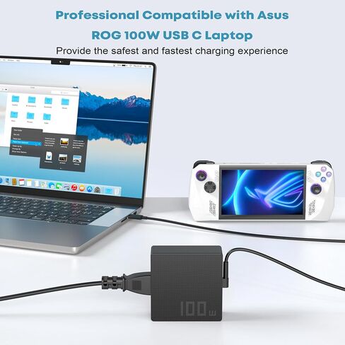 شاحن كمبيوتر محمول USB C بقوة 100 وات لجهاز ASUS ROG Ally x in Kuwait