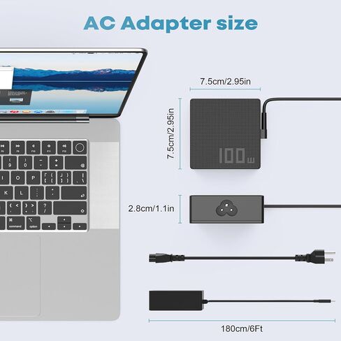 شاحن كمبيوتر محمول USB C بقوة 100 وات لجهاز ASUS ROG Ally x in Kuwait