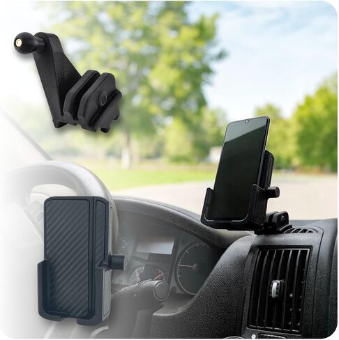 Phone Mount for the RAM ProMaster (2014-2021) - Custom Exact-Fit Dashboard Cell Phone Holder - No Drill Tool-Less Install,- Fits Large Phones iPhone 15 Pro Max, Galaxy S24 in Saudi Arabia
