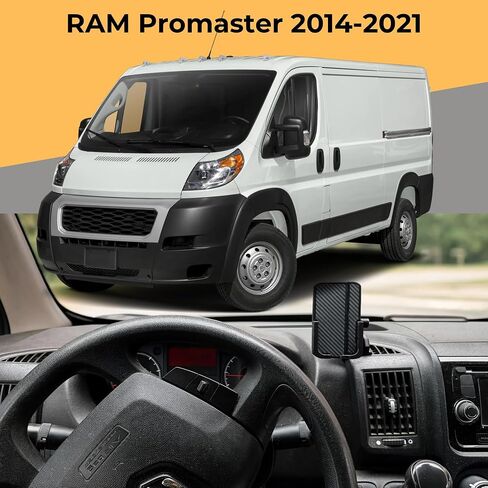 Phone Mount for the RAM ProMaster (2014-2021) - Custom Exact-Fit Dashboard Cell Phone Holder - No Drill Tool-Less Install,- Fits Large Phones iPhone 15 Pro Max, Galaxy S24 in Saudi Arabia