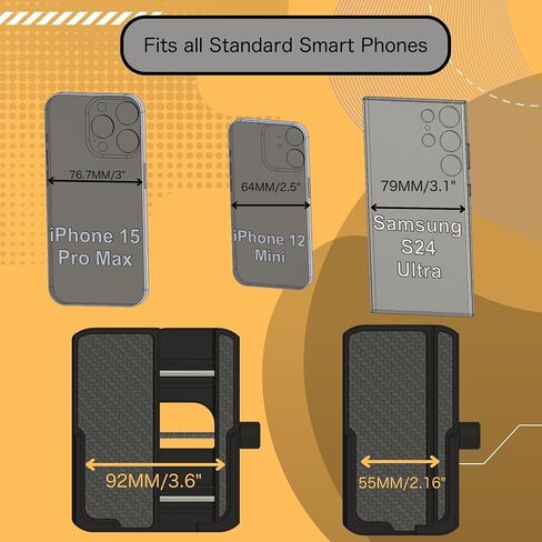 Phone Mount for the RAM ProMaster (2014-2021) - Custom Exact-Fit Dashboard Cell Phone Holder - No Drill Tool-Less Install,- Fits Large Phones iPhone 15 Pro Max, Galaxy S24 in Saudi Arabia