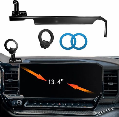 Magnetic Phone Mount for Chevrolet Silverado 1500 2022-2026 for GMC Sierra 1500 2022-2026 for Sierra 2500HD 3500HD 2024-2026, 13.4-Inch Touchscreen Compatible with MagSafe in Saudi Arabia