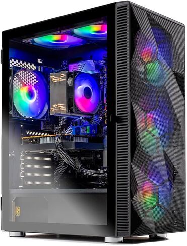 Skytech Gaming Storm Gaming PC, AMD Ryzen 5 5500 3.6GHz, NVIDIA RTX 5050 8GB, 1TB NVMe SSD, 32GB DDR4 RAM 3200, 650W Gold PSU, Wi-Fi, Win 11, Desktop in Saudi Arabia