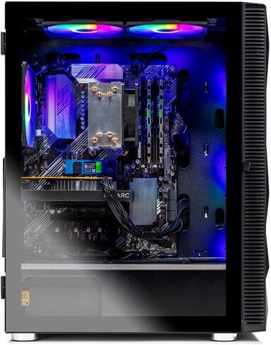 Skytech Gaming Storm Gaming PC, AMD Ryzen 5 5500 3.6GHz, NVIDIA RTX 5050 8GB, 1TB NVMe SSD, 32GB DDR4 RAM 3200, 650W Gold PSU, Wi-Fi, Win 11, Desktop in Saudi Arabia