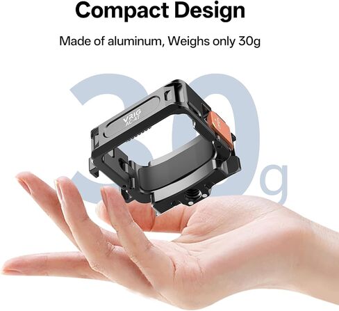 VRIG OSMO Pocket 4/3 Cage Expansion Adapter, Aluminum Alloy Mount Metal Bracket with 1/4" Screw Holes/GoPro Adapter/Cold Shoe/Osmo Action Quick-Release Compatible with DJI Osmo Pocket 4/3,Xtra Muse in Saudi Arabia