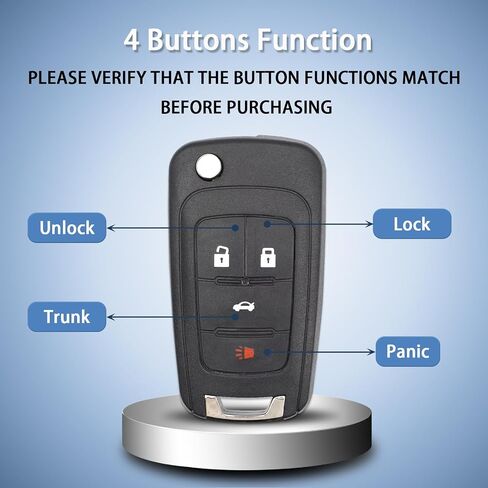 2 Pack Non-PEPS Key Fob for 10-24 GMC Terrain Chevy Buick Model OHT01060512 in Saudi Arabia