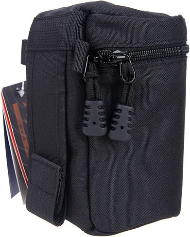 Portable 13 * 8.5cm DSLR Lens Case Pouch Bag FY 2, Thick Padded Shock Absorption Lens Storage Pouch with Overlap Zipper Belt Loop, for Camera Lenses* in Saudi Arabia