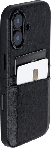 Dockem Card Case for iPhone 17 Pro with Magnetic Mounting Plate, Camera Control Button, Wallet with 2 Holder Slots: M2 Exec Premium Synthetic Leather (Brown) in Saudi Arabia