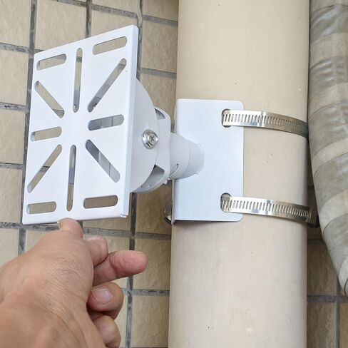 90° Right Angle CCTV PTZ Dome Camera Wall Corner Mounting Bracket, Aluminum Alloy Crossbar Holding Pole Mount Security Camera Integrated Clamp Bracket in Saudi Arabia