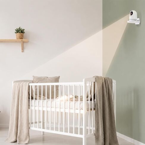 4 Pack Adhesive Security Camera Wall Mount, Universal Monitor Brackets with Cable Clips Self Adhesive Versatile Surveillance Holder Small Wall Shelf for Bedroom Kitchen Living Room White in Saudi Arabia