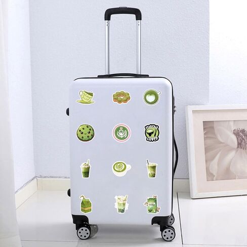 105PCS Matcha Aesthetic Stickers, Summer Drink Cake Waterproof Graffiti Stickers Pack for Kindle, Suitcase, Laptop, Journal, Water Bottle, Scrapbook, Skateboard, Kawaii Anime Decals for Adults in Saudi Arabia