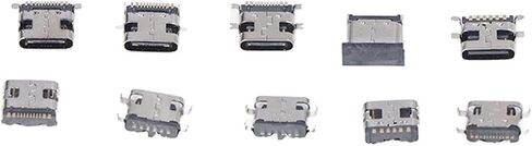 100Pcs Type C USB Female Plug Connector, Durable and Lightweight in Saudi Arabia