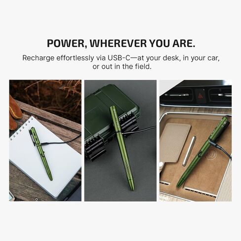 OLIGHT O'Pen 3 4-in-1 Pen Flashlight OD Green with 3 Ballpoint Refills in Saudi Arabia