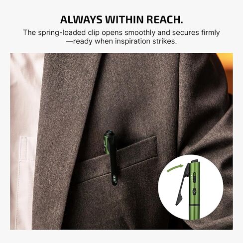 OLIGHT O'Pen 3 4-in-1 Pen Flashlight OD Green with 3 Ballpoint Refills in Saudi Arabia