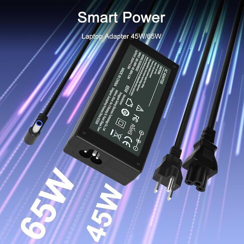65W 45W Computer Charger Smart Blue Tip 4.5mm Compatible with HP in Saudi Arabia
