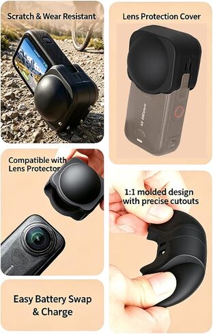 Lens Protective Case for Insta360 X6,Lens Case Silicone Protective Cover Accessories Box Filter Storage Shell for Insta360 X6 in Saudi Arabia