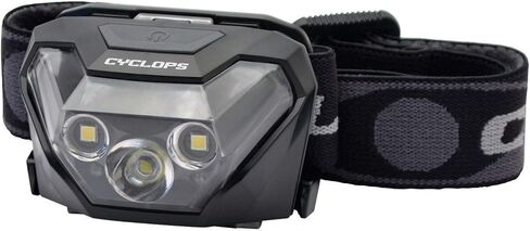Cyclops HL500 Headlamp | Tactical Durable Lightweight Compact Adjustable Headband Weather Resistant IPX6 Bright LED 500 Lumen Head Flashlight | AAA Batteries Included in Saudi Arabia