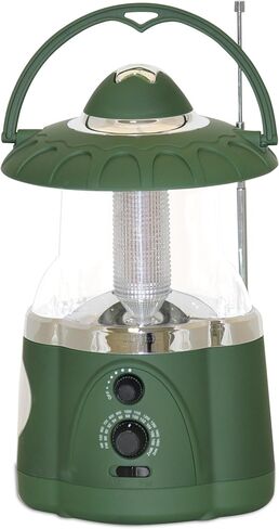 NORTHPOINT 190485 12-LED Lantern with 4-LED Flashlight & AM/FM Radio (Green) in Saudi Arabia