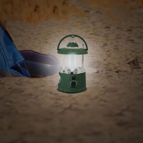 NORTHPOINT 190485 12-LED Lantern with 4-LED Flashlight & AM/FM Radio (Green) in Saudi Arabia